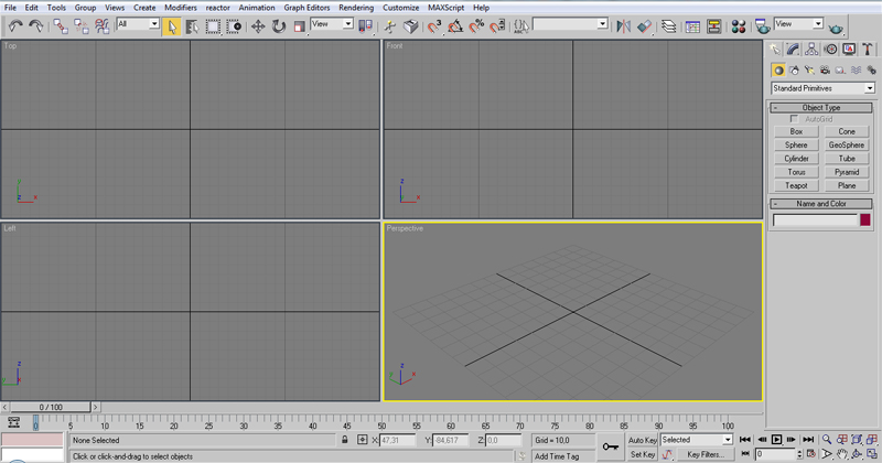 3d max - рабочая область 3d max - рабочая область